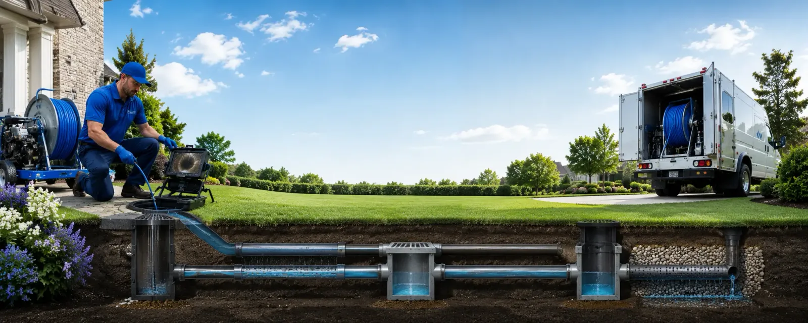 Outdoor drain cleaning information for Wasco, IL